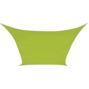 Perel - Voile d'ombrage, hydrofuge, 5 x 5 m, 160 g/m², polyester, carré, vert lime