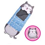 Ranipobo - Grand Sac de couchage Oreiller de Jeu pour Enfants, coussin Pliable Doux et calin de Dessin Anime 2 en 1 Sac a Dos de ,135x50cm