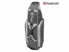 Sac de golf fast fold noir/argenté, 137x50x40 cm, en polyester 490001366