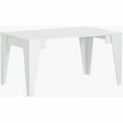 Skraut Home - Table tm extensible avec rallonges jusqu'a 146 cm, couleur blanche, 90x53.6x74cm. - blanc