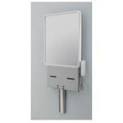 Support lavabo PMR normes handicapé Gamme PRO PELLET 18 à 25 kg+miroir réglable en hauteur par assistance électrique