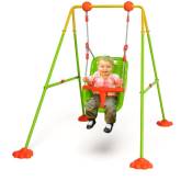 Swing avec siège de sécurité qui peut être fermé dans le jeu en acier gai de jardin bébé bébé