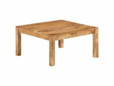 Table basse 80x80x40 cm bois d'acacia massif