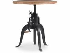 Table basse - table d'appoint design industriel - bois