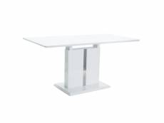 Table extensible 8 personnes - dallas - 110-150 x 75 x 76 cm - blanc