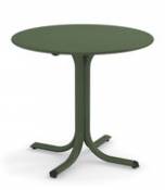 Table ronde System / Ø 80 cm - Emu vert en métal