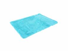 Tapis hwc-f69, shaggy tapis à poils longs, tissu/textile doux et moelleux 230x160cm ~ turquoise