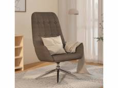 Vidaxl chaise de relaxation gris foncé similicuir