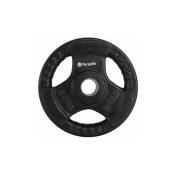 Vivol - Disque ForzaFit en caoutchouc - diamètre intérieur 30 mm - 2,5 kg - Noir