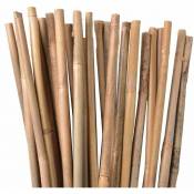 25 x tuteur en bambou 90 cm, diamètre 6-8 mm. Bâtonnets de bambou, bâtonnets végétaux, couleur naturelle