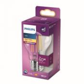 Ampoule LED E27 A60 806lm 7W IP20 blanc chaud Philips