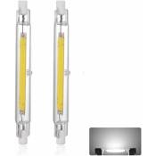 Ampoule LED R7S 189mm 30W Blanc Froid 6000K, 3000LM, Équivalent Lampe Halogène J189 300W, Dimmable, 360 Degrés Linéaire Ampoule 30W R7S 189mm Slim