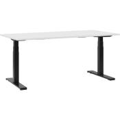 Beliani - Table de bureau 180 x 80 cm blanc et noir