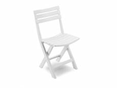 Chaise d'extérieur pliante, made in italy, 44 x 41 x 78 cm, couleur blanc 8052773494540