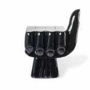 Chaise Fist / Table d'appoint - Plastique - Pols Potten noir en plastique