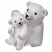 Ensemble maman et bébé ours polaire - Blanc - 28