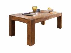 Finebuy table basse bois massif table de salon 110