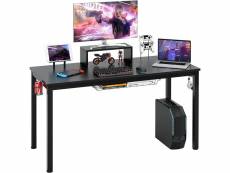 Giantex bureau gaming, gamer table avec etagère pour