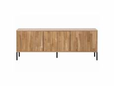 Gravure - meuble tv en bois de chêne naturel l150