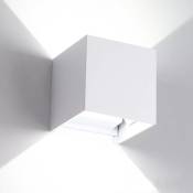 Hengda Applique murale LED IP65 Salon Lampe de couloir Escalier Lampe murale Déco Extérieur 7W Blanc Blanc froid - Blanc