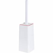 Idralite - Brosse porte brosse de toilette blanc rouge en abs accessoire wc mod. Keope