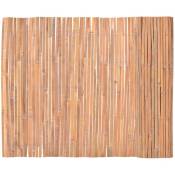 Inlife - Clôture en bambou 100 x 400 cm - Brun