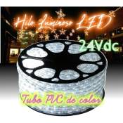 Jandei - Fil lumineux LED 6000K FLASH PVC Coupe extérieure transparente 16cm 24Vdc 20m Fil lumineux 24V