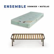 King Of Dreams Matelas 90x200 + Sommier + pieds Offerts