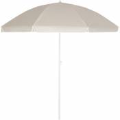 Kingsleeve - Parasol inclinable Parasol de jardin avec protection UV50+ Parasol de plage réglable 180 ou 200 cm beige - 200cm (de)
