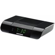 Ksc 35 black alarm clock radio with fm radio with extra-loud