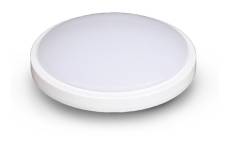 Miidex Lighting - Plafonnier led cassiopee - 18W Ø280 mm (détecteur en option) ® blanc-neutre-4000k - blanc - avec-detecteur