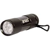 Mini lampe de poche Arcas Alu 9 led led à pile(s) 65 g - noir