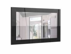 Miroir laqué haute brillance noir 89 x 45 x 2 cm