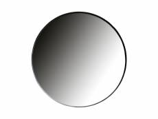 Miroir - métal - noir - 115x115x5 - woood - doutzen