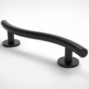 Nymas - Barre d'appui courbée noire mat - 30,5 cm