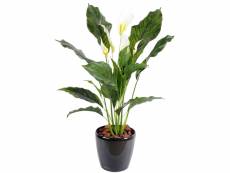 Plante artificielle haute gamme spécial extérieur / spathiphyllum artificiel - dim : 80 x 50 cm -pegane-