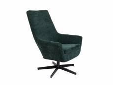 Retro lounge - fauteuil de salon en tissu vert