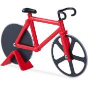 Roulette à pizza vélo découpe-pizza avec support