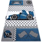 Rugsx - Tapis petit race course formula 1 voiture bleu
