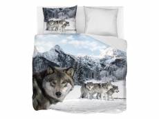 Snoozing wolf housse de couette - 100% coton - grande taille (240x200/220 cm + 2 taies) - multicolore SMUL100115533