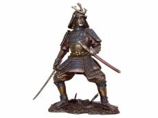 Statue samurai art aspect bronze