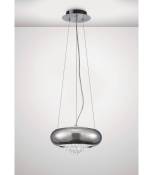 Suspension Phyllis Small 2 Ampoules G9 chrome poli/cristal