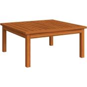 Table de salon de jardin 63x63x30 cm Bois solide d'acacia - Brun