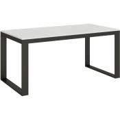 Table extensible 90x180/284 cm Tecno Evolution Frêne Blanc structure Anthracite