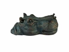 Ubbink fontaine de jardin à cracheur flottante hippopotame