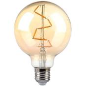 V-tac - VT-2024 Ampoule globe led vintage lampe à incandescence ambre 4W E27 G95 lumière chaude 2200k sku 217146 - Ambre