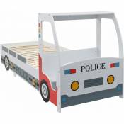 Vidaxl - Lit voiture de police avec bureau pour enfants