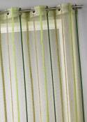 Voilage fantaisie à rayures verticales - Bambou -