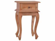 Admirable tables collection port-au-prince table de chevet 35x30x60 cm bois d'acajou massif