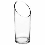 Atmosphera - Vase en Verre Cylindrique 25cm Transparent